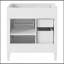 Meuble-lavabo de 30 po avec tiroir basculant, armoire seulement-670374561