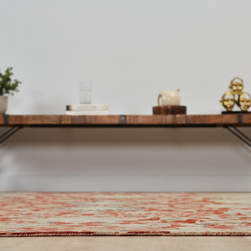 Josilyn Wool Floral Area Rug, Rectangle 12' x 15'