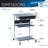 Rolling Laptop Cart with Storage