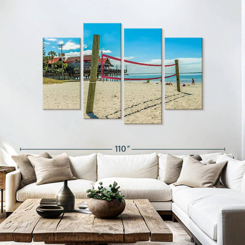 Beach Volleyball Net, H 54 po x l 84 po
