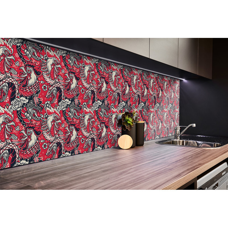 Wall Stickers Self Adhesive Vinyl Splashback 39,37x19,68 Inch Wall Tiles Tile Peel and Stick Sticker