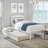 Elliana Solid Wood Platform Bed with Trundle-81971003-81971002
