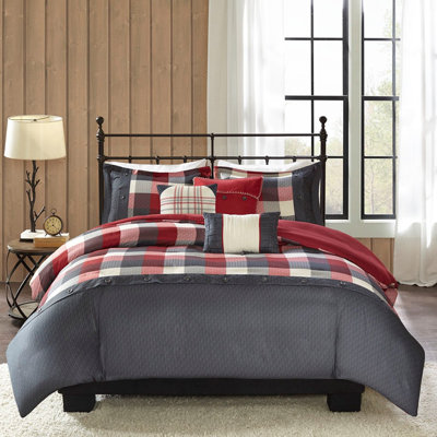 Ensembles de literie douillets de 6 pièces, style campagnard en polyester pour la maison