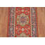 Tapis de couloir rouge en laine traditionnel 3 x 8