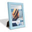 Ensemble de 6 cadres muraux en bois 6 "x 8" bleu clair-89853882