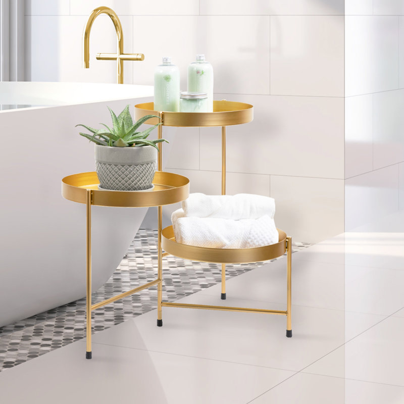 Oquendo Metal Pot Planter, Gold