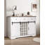 Armoire de rangement avec 2 portes, 3 tiroirs et tablette à vin