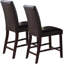 Ensemble simple et contemporain de 2 chaises à hauteur de comptoir