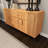 Wooden 3 Drawers 1 Shelf and 2 Doors Light Brown Sideboard