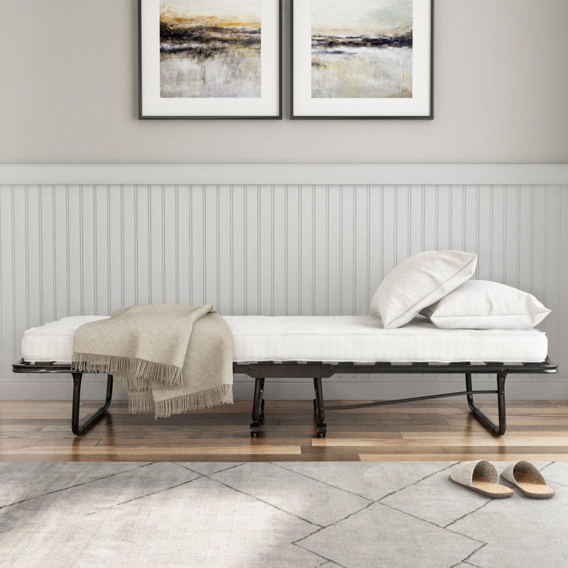 Amani 16.5'' Folding Bed Frame with Mattress Included