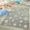 Tapis géométriques gris clair pour bébé et enfants Lich Waterloo