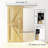 Sliding Standard Single Track Barn Door Hardware Kit(Doors Not Included)-105432279