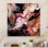 Art mural abstrait en acrylique Lachami - Agate chromée noire I pour le salon