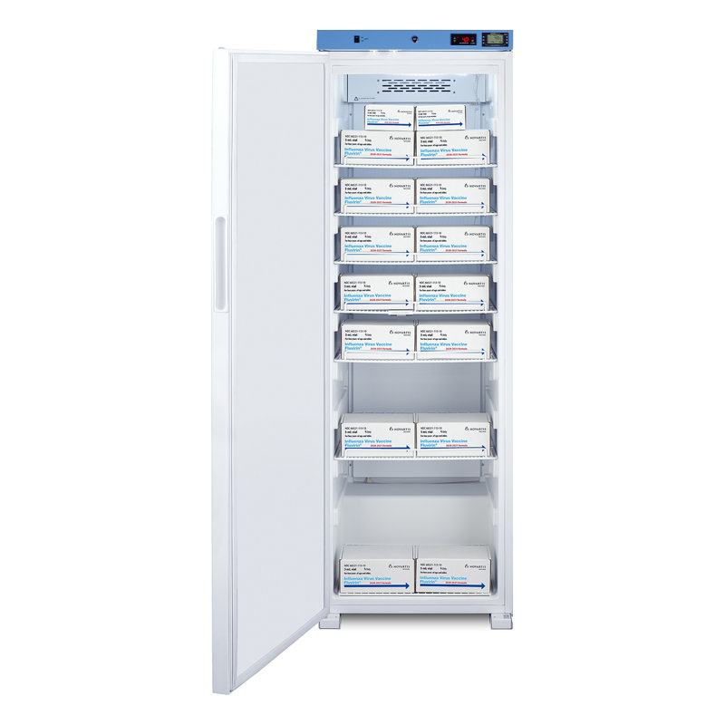 EQtemp 24" Wide Upright Healthcare Refrigerator, Left Handed