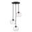 Jemnice 3 - Light Steel Dimmable Tiered Chandelier