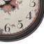 Horloge murale, cadre rond de 20 pouces brun antique, cadran en papier rétro