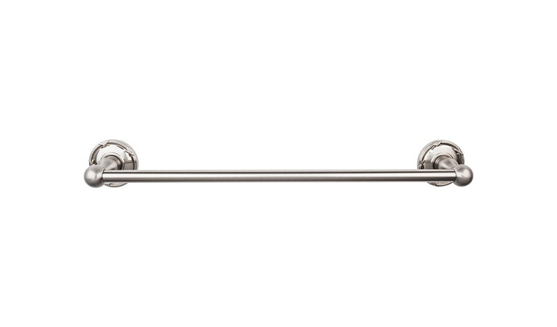 Edwardian Bath Single 26 1/2" Wall Mounted  Towel Bar, Brushed Satin Nickel