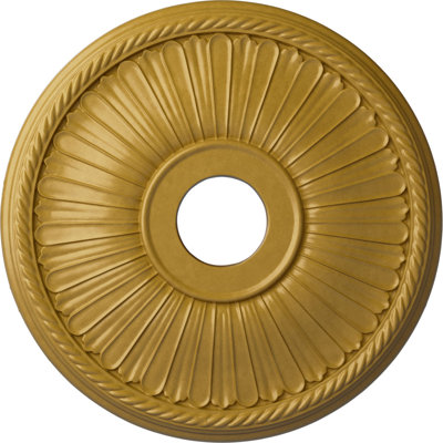 Médaillon de plafond Endurathane Randee, DE 20 po x P 1 3/8 po (convient aux auvents jusqu'à 3 7/8 po), fini de rêve de minuit peint à la main