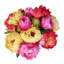 Silk French Peonies Bouquet Floral Arrangement in Vase