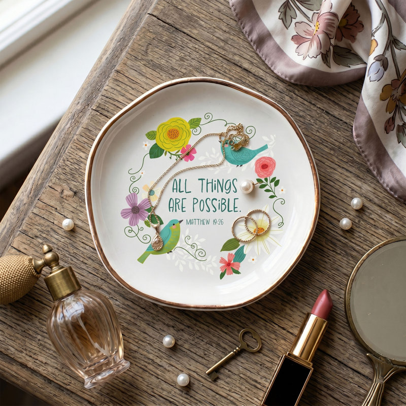 Trinket Tray All Things Are Possible 4.5