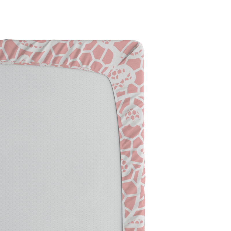 Microfiber Floral Fitted Sheet, Twin XL Fitted Sheet