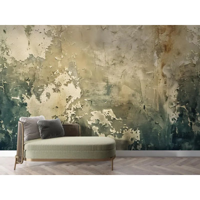 Murale rétro en plâtre beige