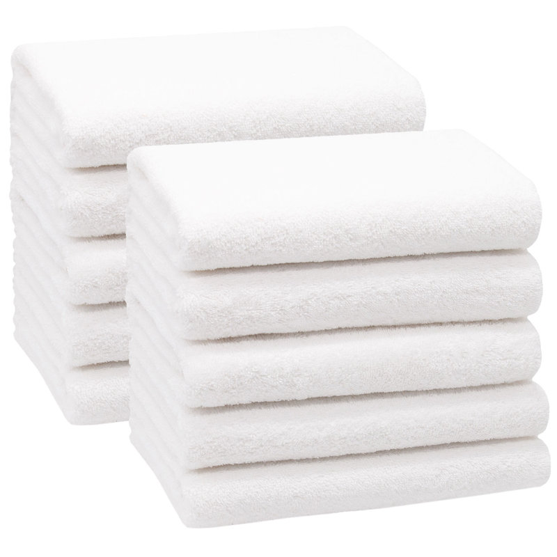 Midweight Hand Towel, White