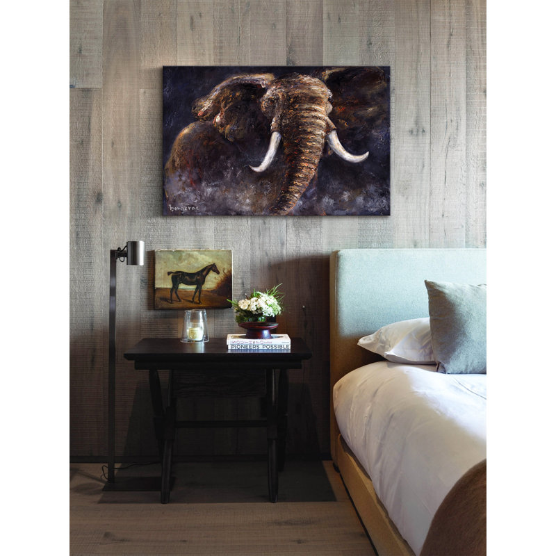 « the ascendanting one » par bergerac, reproduction d’art sur toile tendue, H 16 po x l 24 po x P 1,5 po
