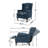 Alta Traditional 28.5" Wide Manual Wingback Recliner Chair with Button-Tufted Diamond Stitching-2109953700-2078642824