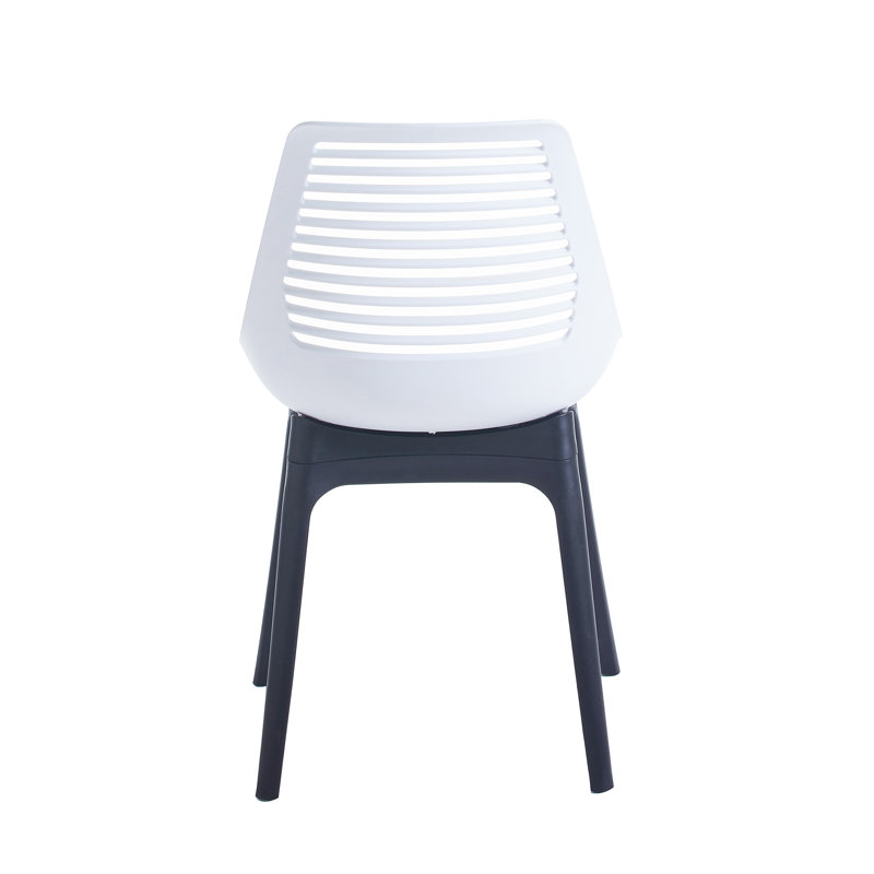 Chaise d'appoint empilable Eden, Blanc