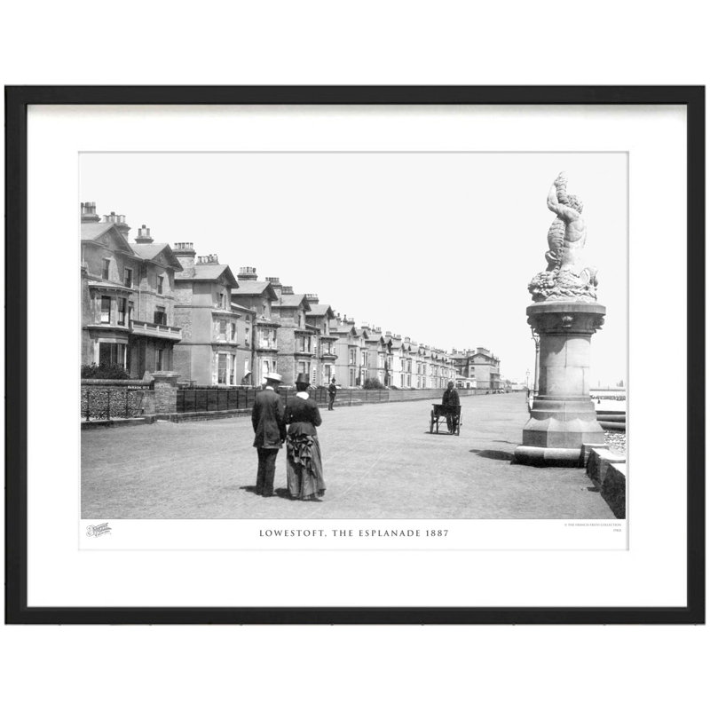 Lowestoft, The Esplanade 1887 by Francis Frith - Single Picture Frame Print, 40cm H x 50cm W x 2.3cm D