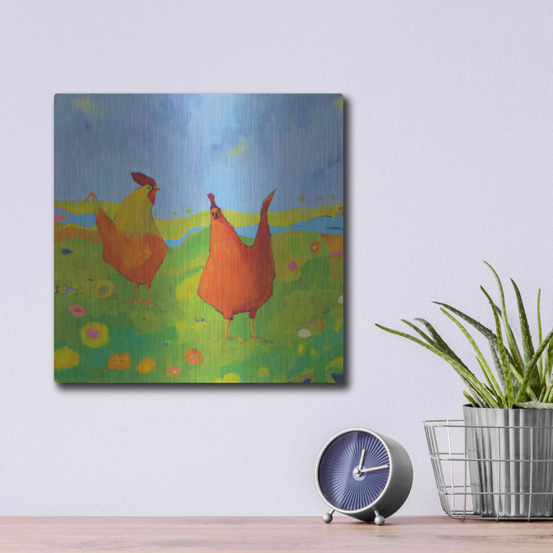 «Spring Has Sprung» par Phyllis Adams, H 12 po x l 12 po