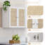 24" Wall Mounted Cabinet With Rattan Doors (Set of 2)-104338904