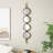 Cole And Grey Metal Slim Stacked 4 Layer Room Wall Mirror With Round Pattern