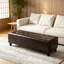 Banc de style contemporain, banc capitonné, banc de rangement pour repose-pieds