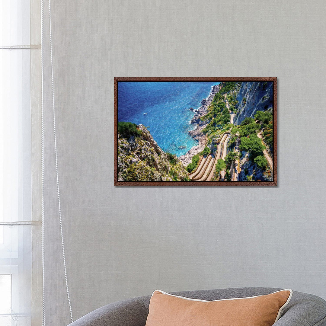 Via Krupp, Capri von Susanne Kremer - Gallery-Wrapped Canvas Giclée on Canvas