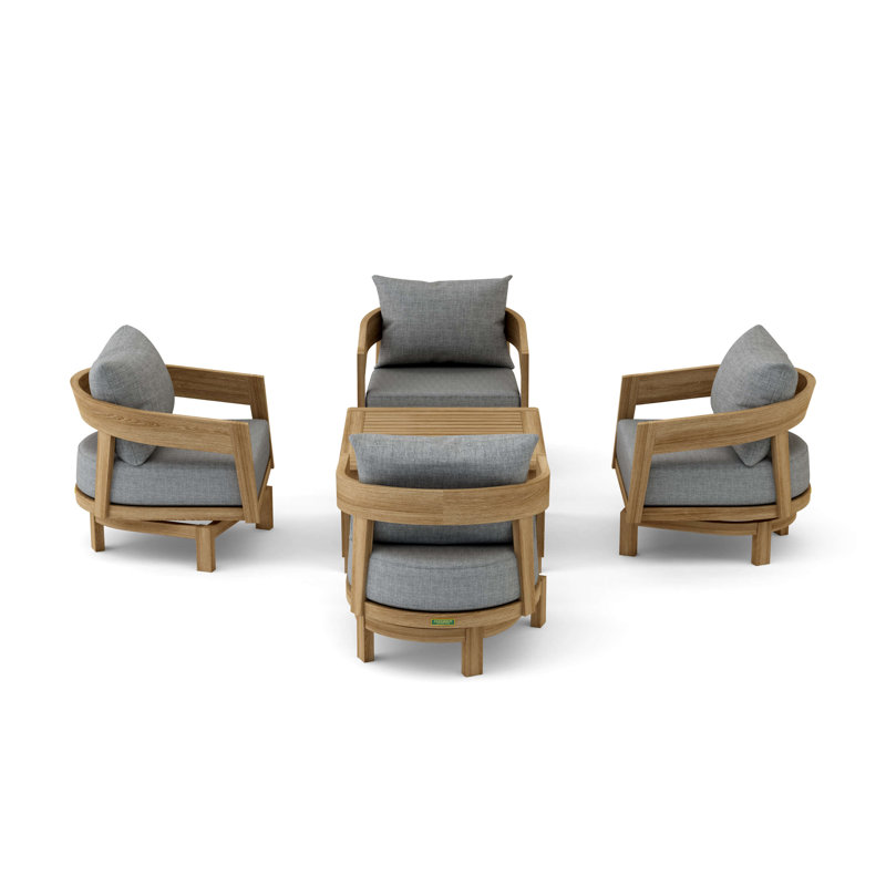 SET-371 Toscana 5-pc Deep Seating Swivel Set
