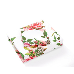 Pink Roses Floral Duvet Cover Set