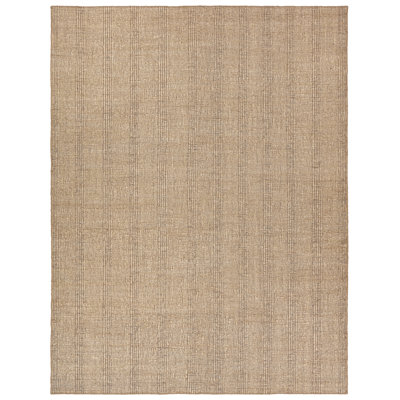 Gracie Oaks Contrell Handmade Striped Tan Area Rug (18" Swatch)