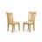5 Piece Kitchen Table Set for 4 Includes an Oval Dining Room Table with Butterfly Leaf and 4 Linen Fabric Upholstered Chairs, 42x60 Inch, Oak-36322892-124281012-124281014