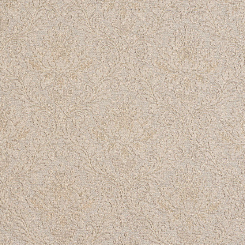 Tissu floral matelassé, Ivoire 6
