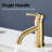 Topcraft Modern Single Handle Bathroom Sink Faucet Brushed Gold-90655415