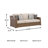 Danny 82.25" Wicker Outdoor Sofa