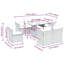  Garden Sofa Set Light Grey