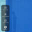 3 chaises longues de jardin réglables, cadre en aluminium bleu, 2 chaises longues + 1 table d'appoint