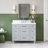 Ariel Monrow 43 Inch Single Oval Sink Bathroom Vanity With Pure Quartz Countertop-105988791