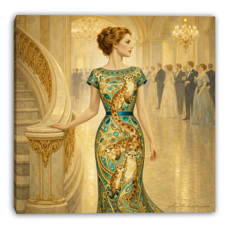 «Evening Glow», art mural sur toile tendue, L 20 po x H 20 po x P 1,5 po