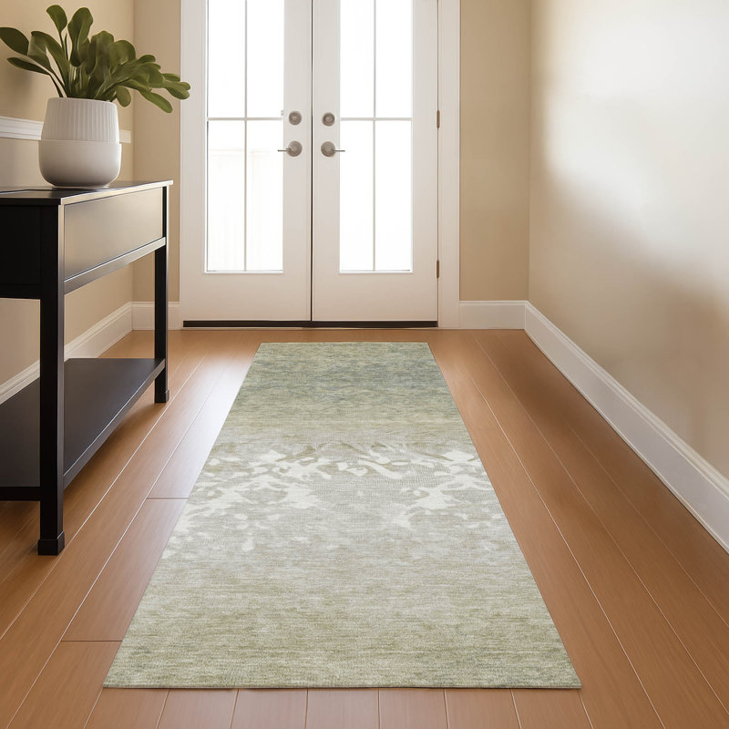 Premium Machine Washable Millbrook AMF1959 Damask Rug, Runner 2'3" x 7'6"
