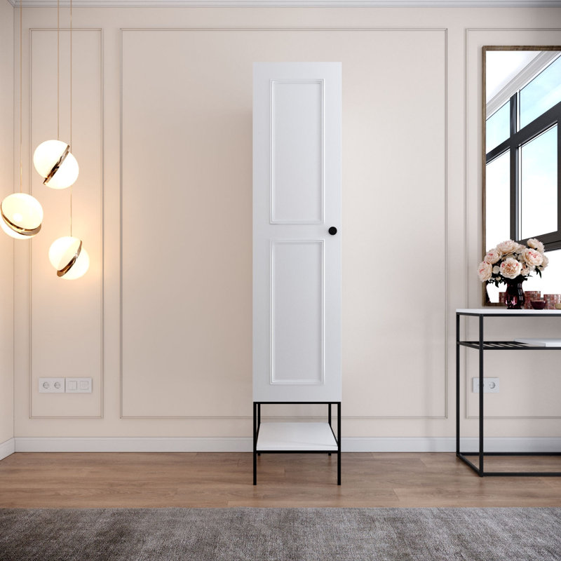 Agamemnon 1 Door Manufactured Wood Wardrobe