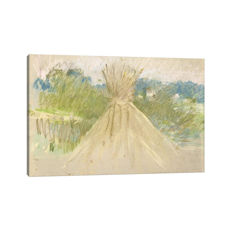 The Small Haystack, 1882 by Berthe Morisot - Wrapped Canvas Painting, 66.04 cm H x 45.72 cm W